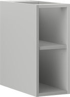 Mexen Box-A armoire ouverte avec étagère 20 cm, gris mat - 91AX2-0200-470-0-62