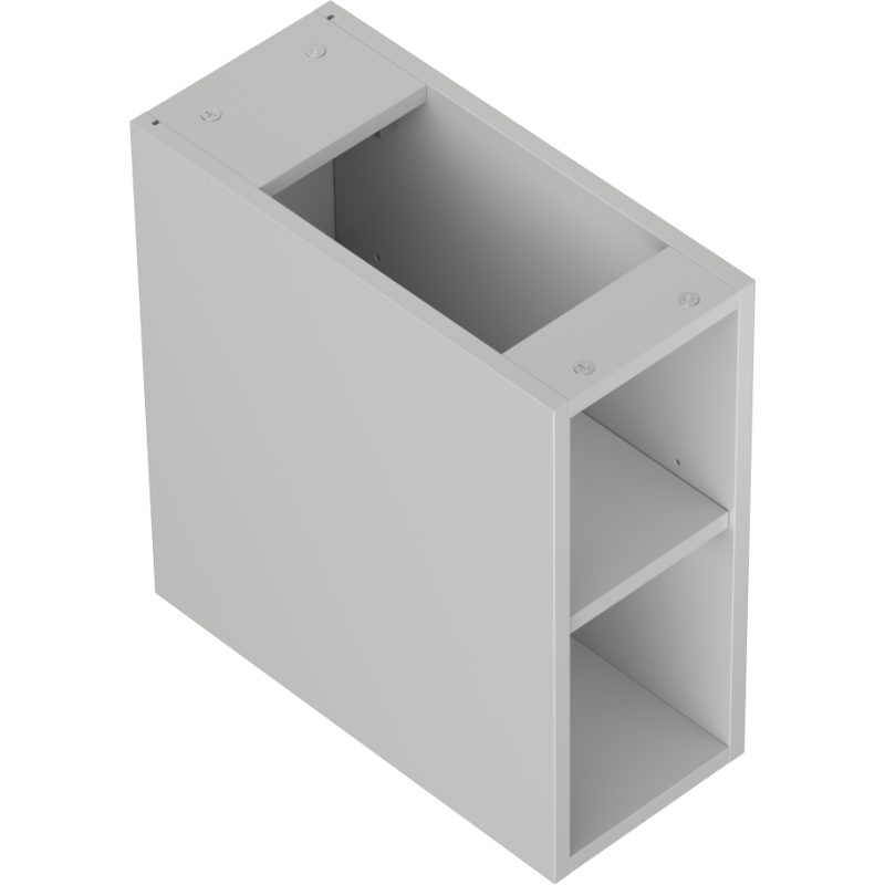 Mexen Box-A armoire ouverte avec étagère 20 cm, gris mat - 91AX2-0200-470-0-62