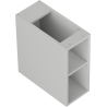 Mexen Box-A armoire ouverte avec étagère 20 cm, gris mat - 91AX2-0200-470-0-62