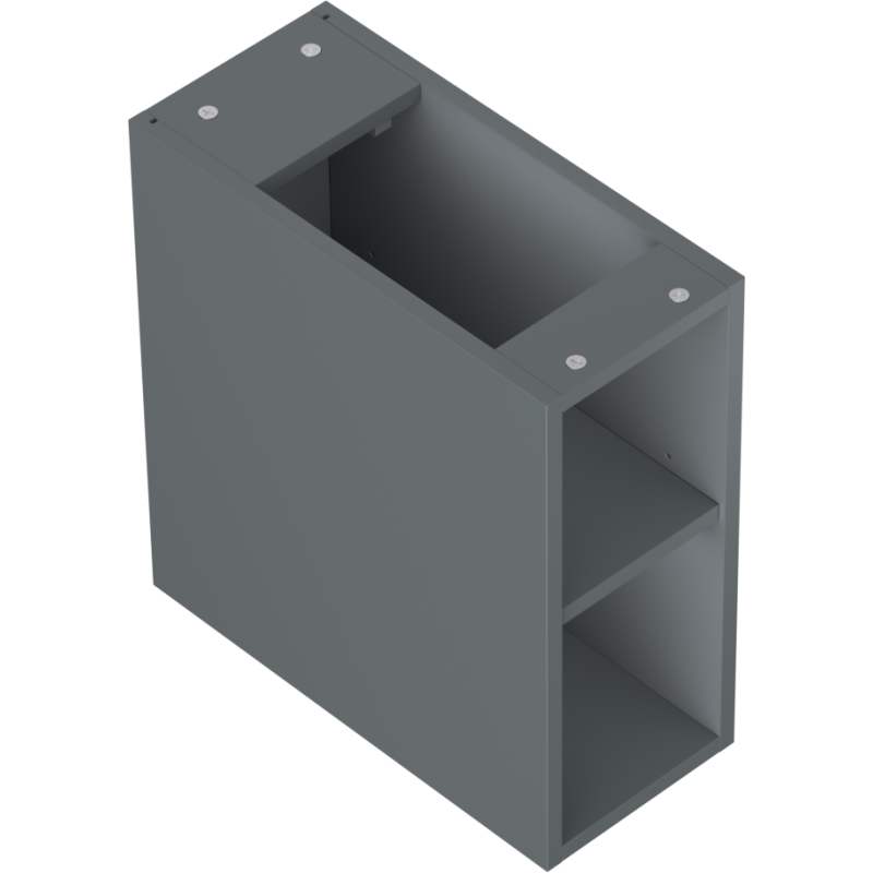Mexen Box-A cabinet ouvert avec étagère 20 cm, graphite mat - 91AX2-0200-470-0-66