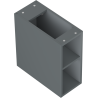 Mexen Box-A cabinet ouvert avec étagère 20 cm, graphite mat - 91AX2-0200-470-0-66