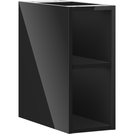 Mexen Box-A meuble ouvert avec étagère 20 cm, noir brillant - 91AX2-0200-470-0-70