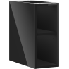 Mexen Box-A meuble ouvert avec étagère 20 cm, noir brillant - 91AX2-0200-470-0-70