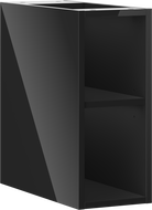 Mexen Box-A armoire ouverte avec étagère 20 cm, noir brillant - 91AX2-0200-470-0-70