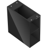 Mexen Box-A meuble ouvert avec étagère 20 cm, noir brillant - 91AX2-0200-470-0-70