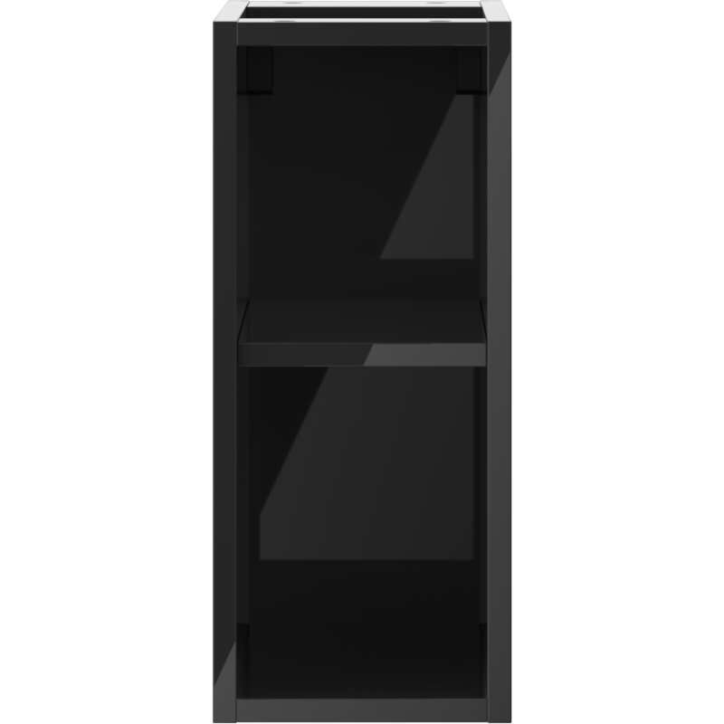 Mexen Box-A armoire ouverte avec étagère 20 cm, noir brillant - 91AX2-0200-470-0-70