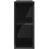 Mexen Box-A meuble ouvert avec étagère 20 cm, noir brillant - 91AX2-0200-470-0-70