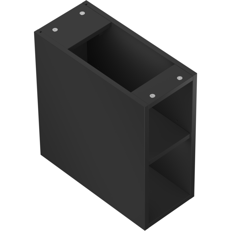 Mexen Box-A armoire ouverte avec étagère 20 cm, noir mat - 91AX2-0200-470-0-71