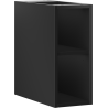 Mexen Box-A armoire ouverte avec étagère 20 cm, noir mat - 91AX2-0200-470-0-71