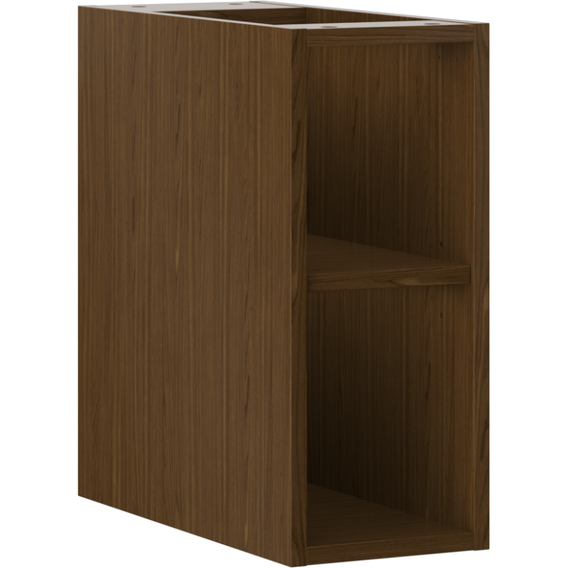 Mexen Box-A armoire ouverte avec étagère 20 cm, noyer - 91AX2-0200-470-0-86