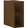 Mexen Box-A armoire ouverte avec étagère 20 cm, noyer - 91AX2-0200-470-0-86