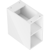 Mexen Box-A meuble ouvert avec étagère 25 cm, blanc brillant - 91AX2-0250-470-0-00