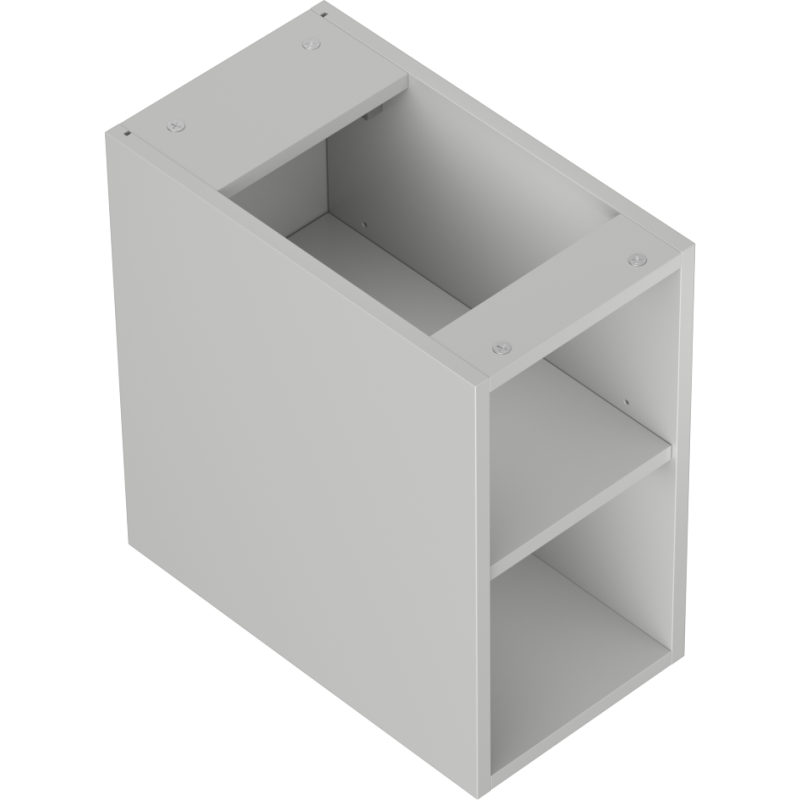 Mexen Box-A armoire ouverte avec étagère 25 cm, gris mat - 91AX2-0250-470-0-62