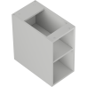 Mexen Box-A armoire ouverte avec étagère 25 cm, gris mat - 91AX2-0250-470-0-62