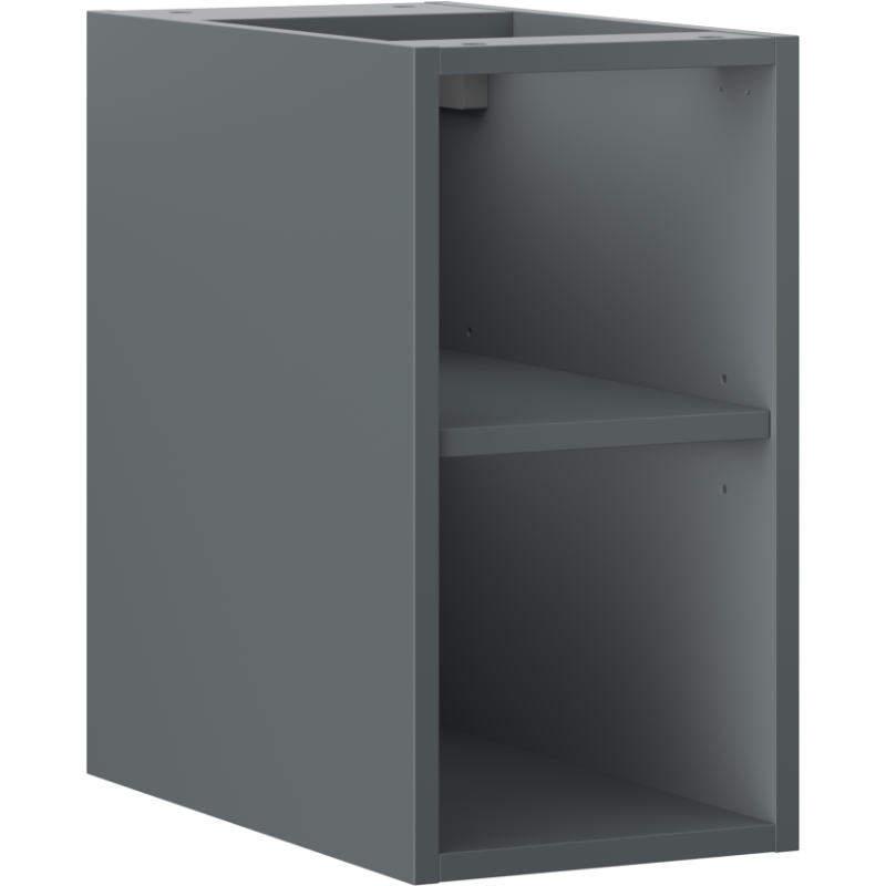 Mexen Box-A armoire ouverte avec étagère 25 cm, graphite mat - 91AX2-0250-470-0-66