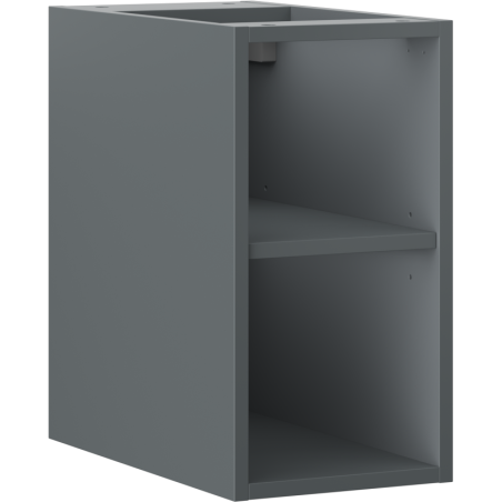 Mexen Box-A armoire ouverte avec étagère 25 cm, graphite mat - 91AX2-0250-470-0-66