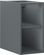 Mexen Box-A armoire ouverte avec étagère 25 cm, graphite mat - 91AX2-0250-470-0-66