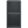 Mexen Box-A armoire ouverte avec étagère 25 cm, graphite mat - 91AX2-0250-470-0-66