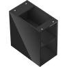 Mexen Box-A armoire ouverte avec étagère 25 cm, noir brillant - 91AX2-0250-470-0-70