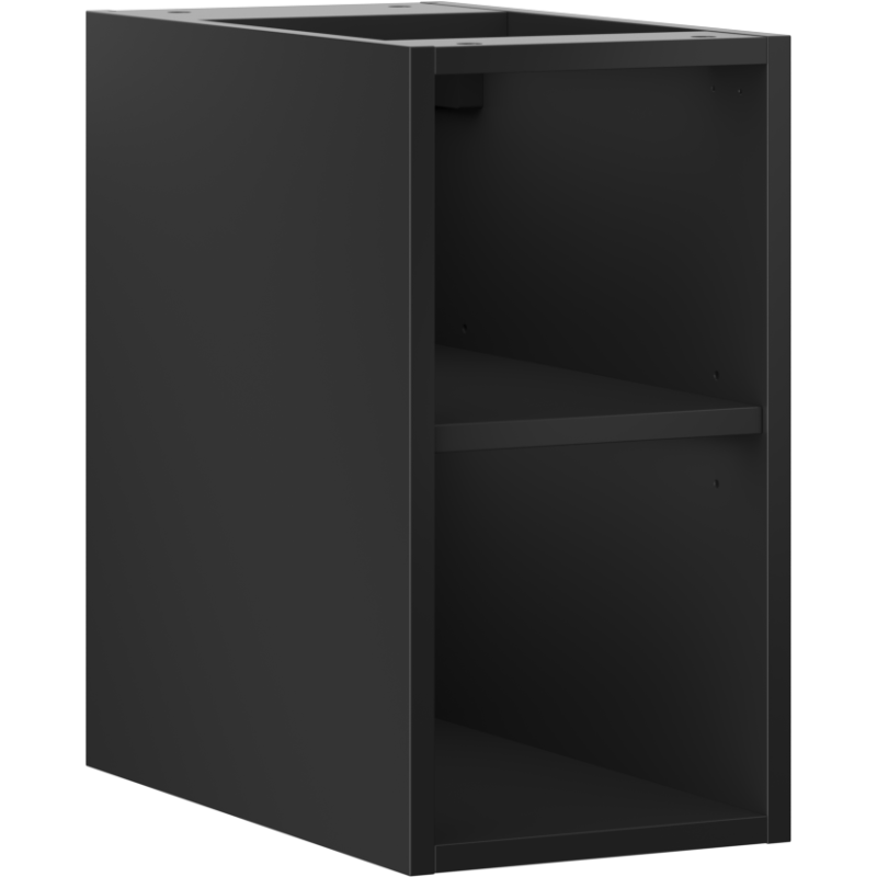 Mexen Box-A armoire ouverte avec étagère 25 cm, noir mat - 91AX2-0250-470-0-71