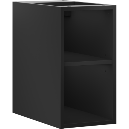 Mexen Box-A armoire ouverte avec étagère 25 cm, noir mat - 91AX2-0250-470-0-71