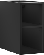 Mexen Box-A armoire ouverte avec étagère 25 cm, noir mat - 91AX2-0250-470-0-71