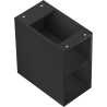 Mexen Box-A armoire ouverte avec étagère 25 cm, noir mat - 91AX2-0250-470-0-71