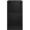 Mexen Box-A armoire ouverte avec étagère 25 cm, noir mat - 91AX2-0250-470-0-71