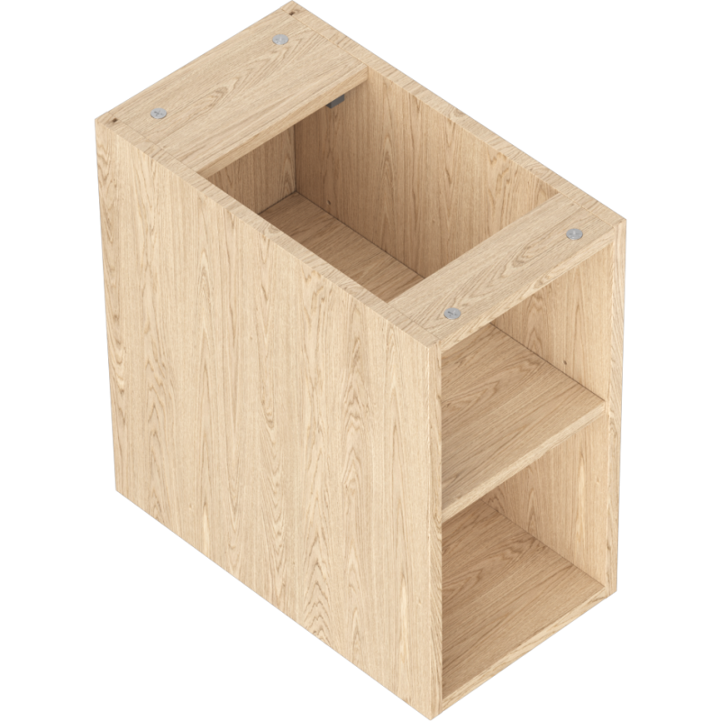 Mexen Box-A armoire ouverte avec étagère 25 cm, chêne - 91AX2-0250-470-0-81
