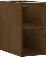Mexen Box-A armoire ouverte avec étagère 25 cm, noyer - 91AX2-0250-470-0-86