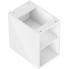 Mexen Box-A armoire ouverte avec étagère 30 cm, blanc brillant - 91AX2-0300-470-0-00
