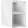Mexen Box-A armoire ouverte avec étagère 30 cm, blanc brillant - 91AX2-0300-470-0-00