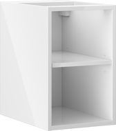 Mexen Box-A armoire ouverte avec étagère 30 cm, blanc brillant - 91AX2-0300-470-0-00