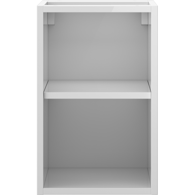 Mexen Box-A armoire ouverte avec étagère 30 cm, blanc brillant - 91AX2-0300-470-0-00