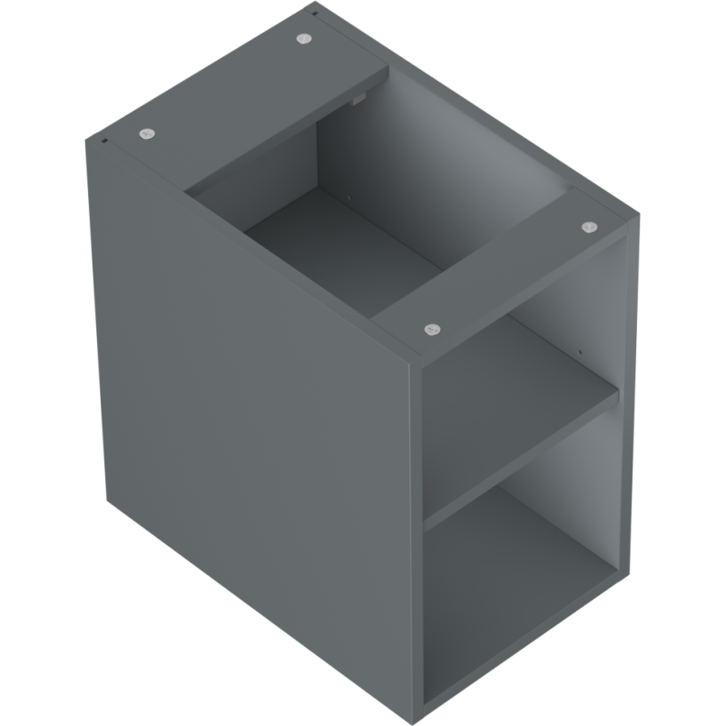 Mexen Box-A armoire ouverte avec étagère 30 cm, graphite mat - 91AX2-0300-470-0-66