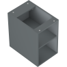 Mexen Box-A armoire ouverte avec étagère 30 cm, graphite mat - 91AX2-0300-470-0-66