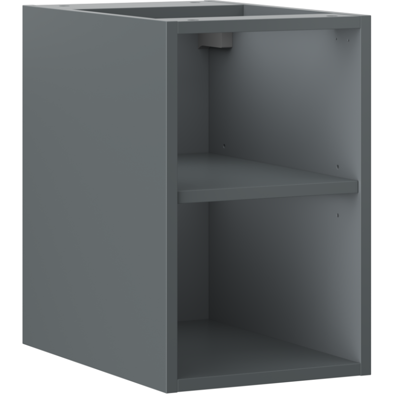 Mexen Box-A armoire ouverte avec étagère 30 cm, graphite mat - 91AX2-0300-470-0-66