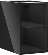 Mexen Box-A armoire ouverte avec étagère 30 cm, noir brillant - 91AX2-0300-470-0-70