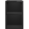 Mexen Box-A armoire ouverte avec étagère 30 cm, noir brillant - 91AX2-0300-470-0-70