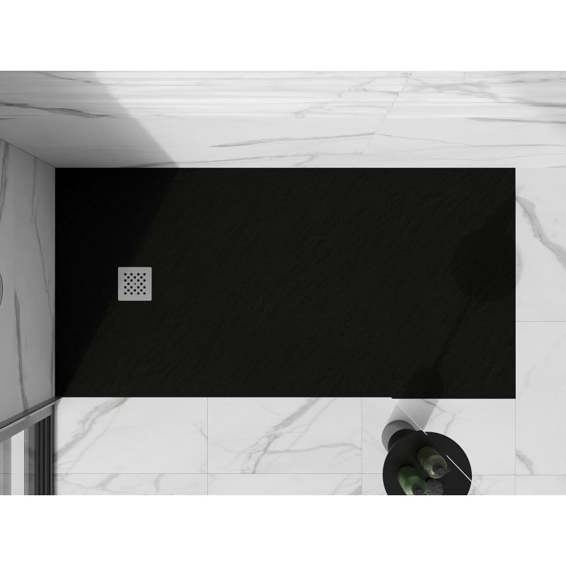 Mexen Stone+ receveur de douche en composite rectangulaire 200 x 80 cm, noir - 44708020