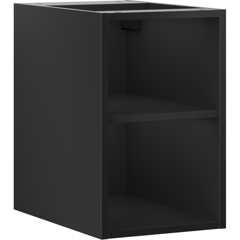 Mexen Box-A armoire ouverte avec étagère 30 cm, noire mate - 91AX2-0300-470-0-71