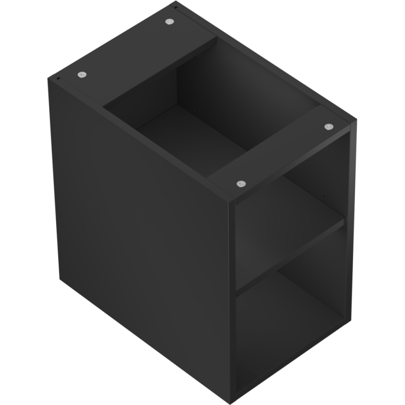 Mexen Box-A armoire ouverte avec étagère 30 cm, noire mate - 91AX2-0300-470-0-71