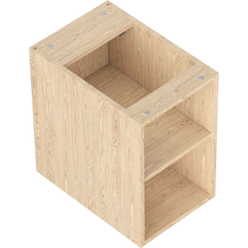Mexen Box-A armoire ouverte avec étagère 30 cm, chêne - 91AX2-0300-470-0-81