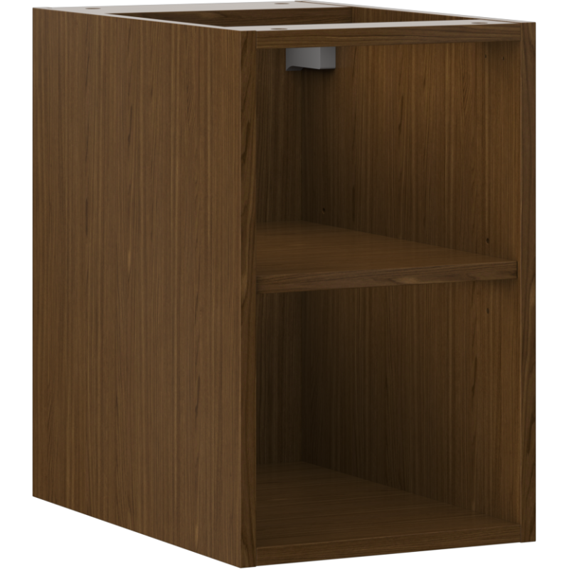 Mexen Box-A armoire ouverte avec étagère 30 cm, noyer - 91AX2-0300-470-0-86