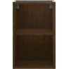 Mexen Box-A armoire ouverte avec étagère 30 cm, noyer - 91AX2-0300-470-0-86