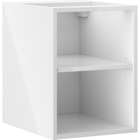 Mexen Box-A armoire ouverte avec étagère 35 cm, blanc brillant - 91AX2-0350-470-0-00