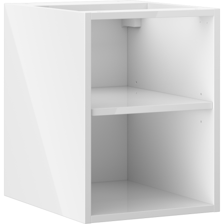 Mexen Box-A meuble ouvert avec étagère 35 cm, blanc brillant - 91AX2-0350-470-0-00