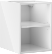 Mexen Box-A armoire ouverte avec étagère 35 cm, blanc brillant - 91AX2-0350-470-0-00