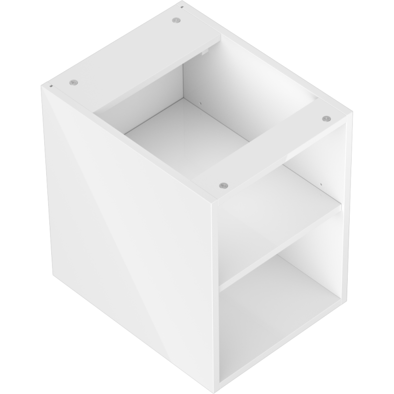 Mexen Box-A meuble ouvert avec étagère 35 cm, blanc brillant - 91AX2-0350-470-0-00