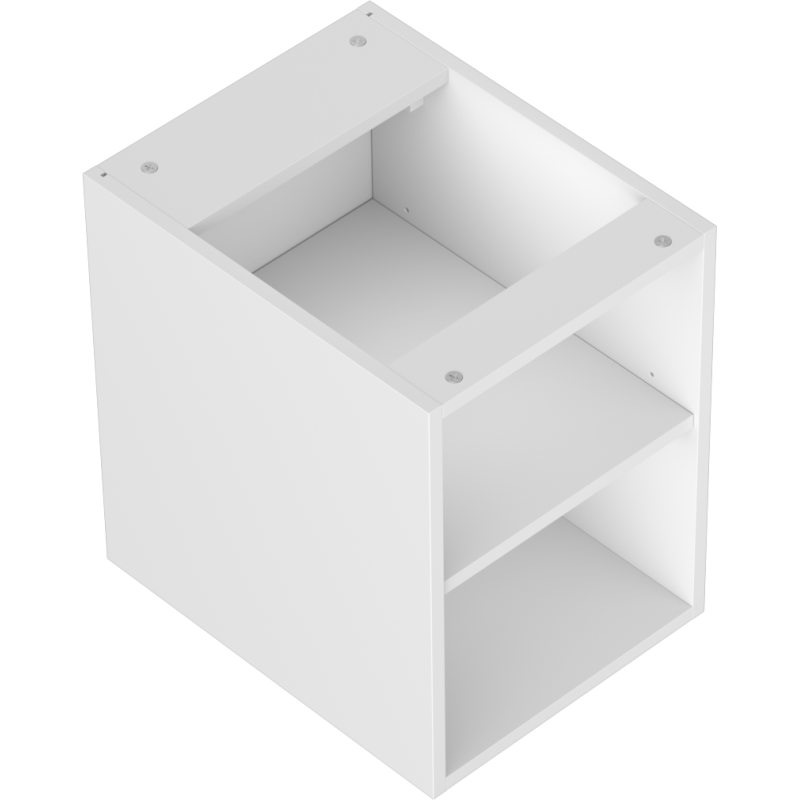 Mexen Box-A armoire ouverte avec étagère 35 cm, blanc mat - 91AX2-0350-470-0-01